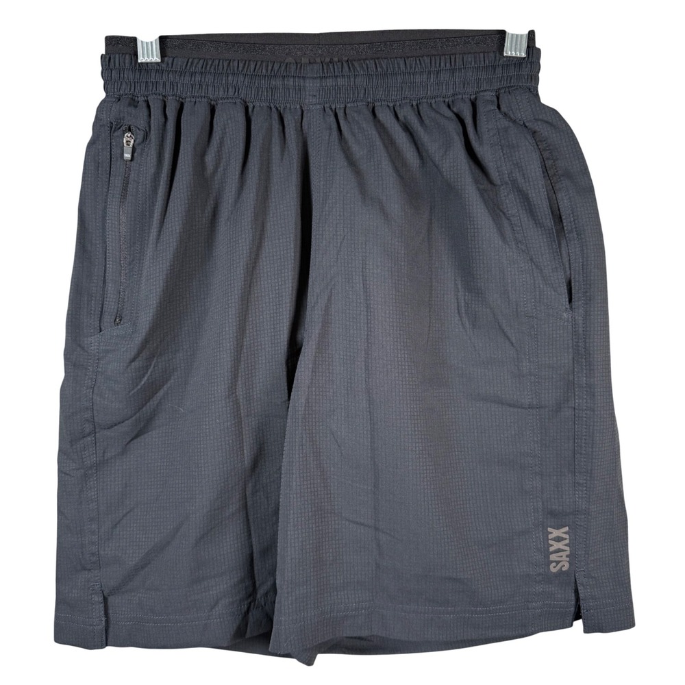SAXX Athletic Shorts Kinetic Train 2N1 Mens Small Black BallPark Pouch Gym Run